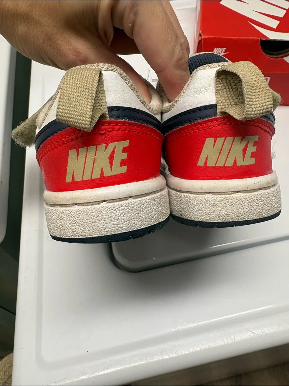 OFFERS OPEN! Nike Kids 11c court Low Sneakers Borough Low Recraft blue crimson
